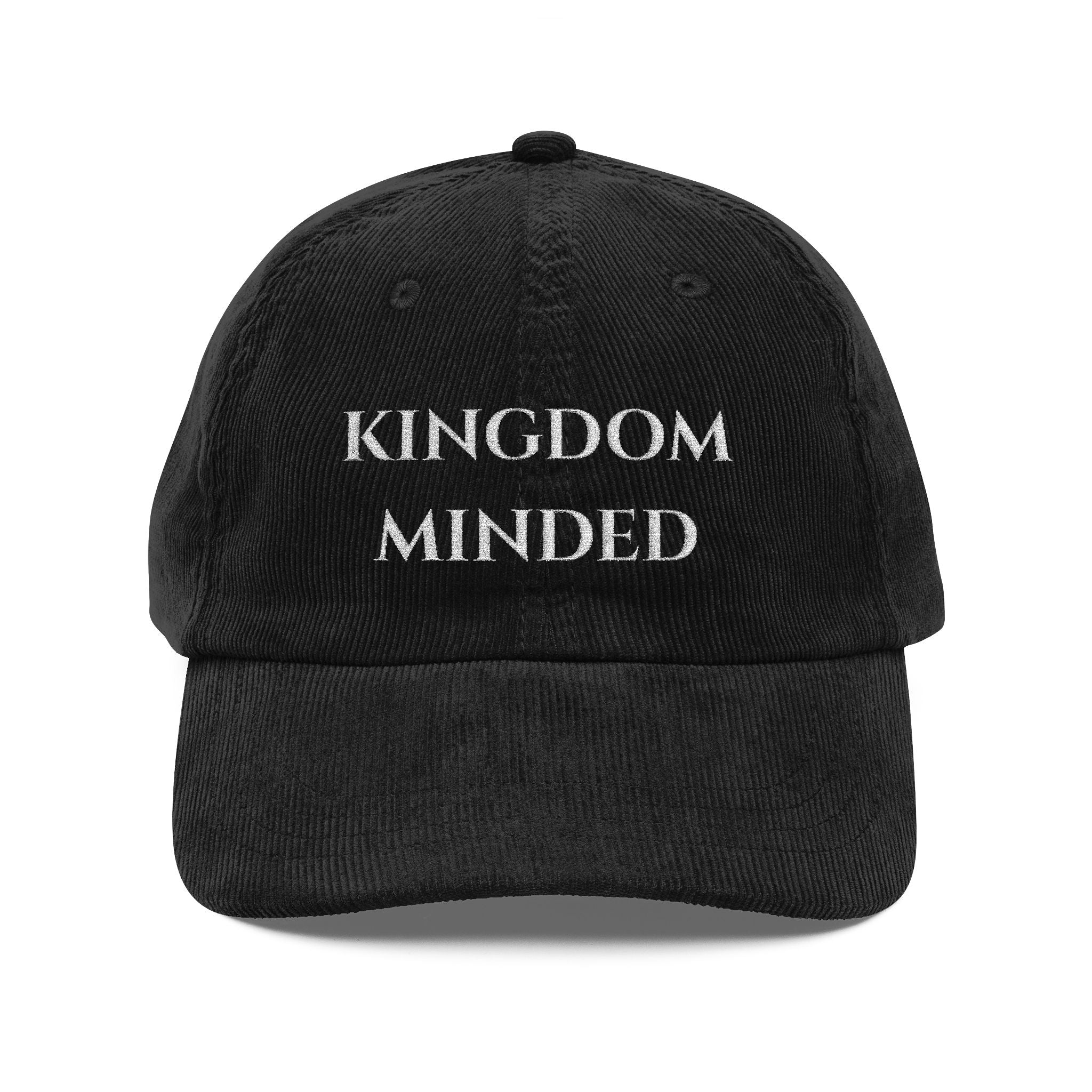 Kingdom Minded Embroidered Corduroy Cap