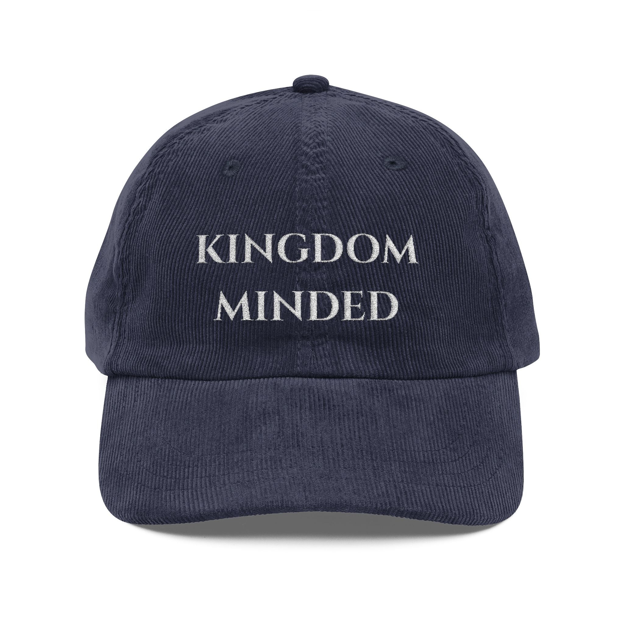 Kingdom Minded Embroidered Corduroy Cap